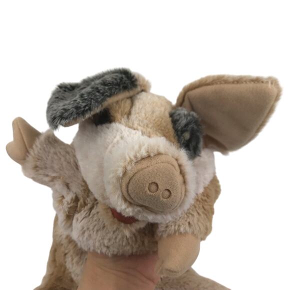 Folkmanis Grunting Pig Piglet 15'' Hand Puppet Plush #2991 Farm Animal Pink Gray - Picture 3 of 13